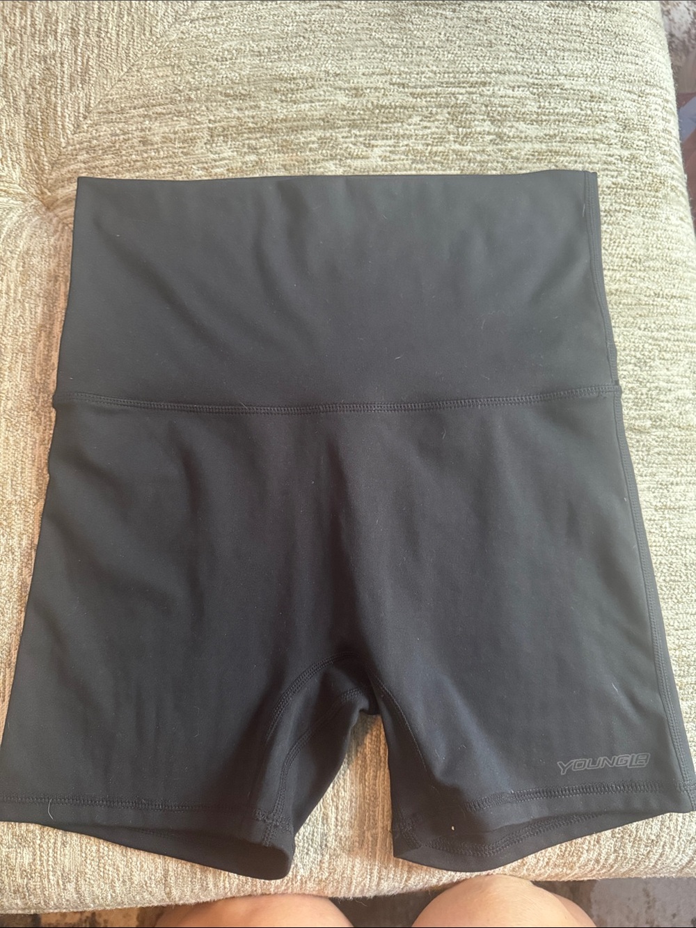YoungLA High-Waist Black Women’s Compression Bike Shorts